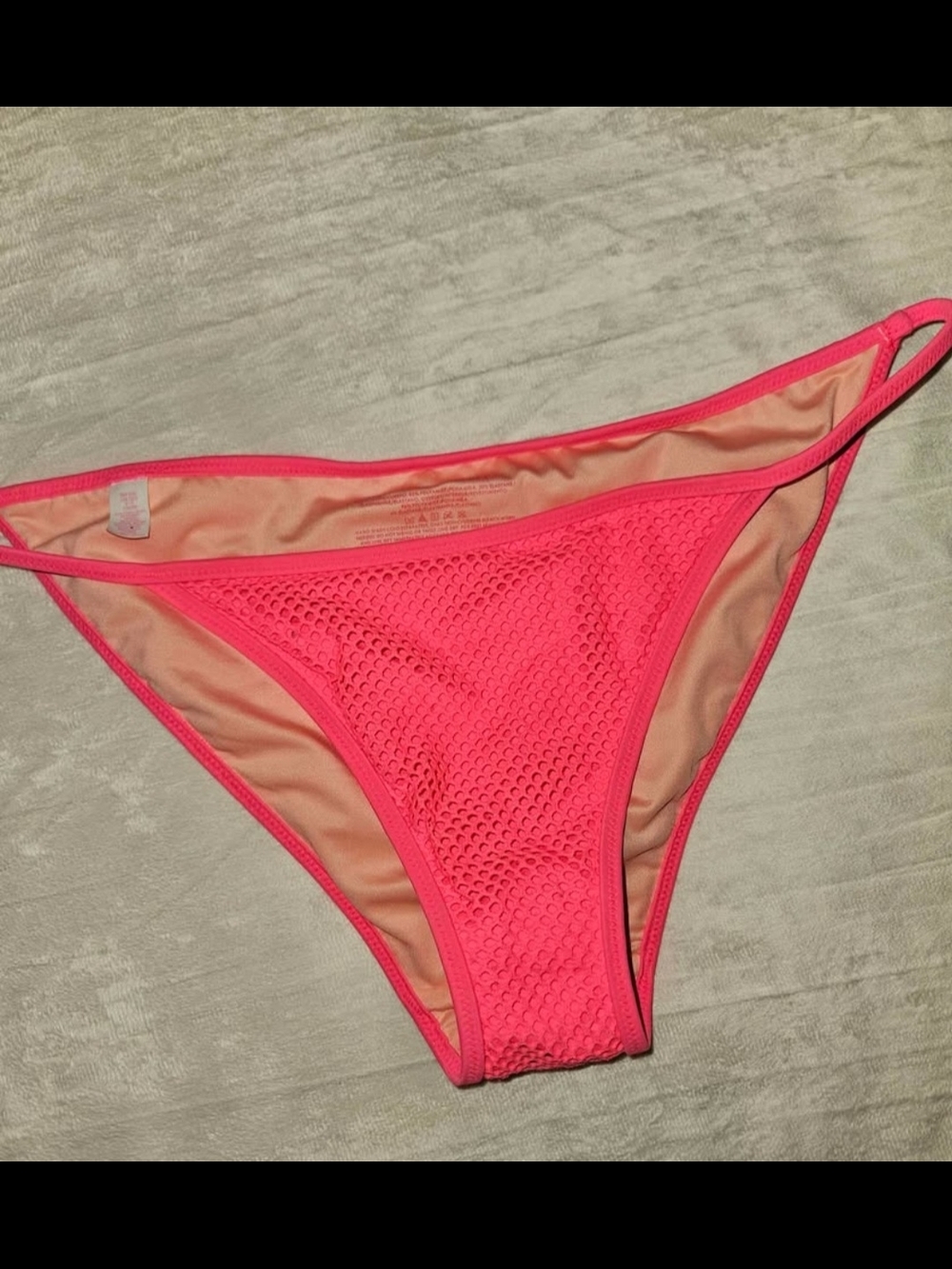 Victoria's Secret Neon Pink Bikini Bottoms